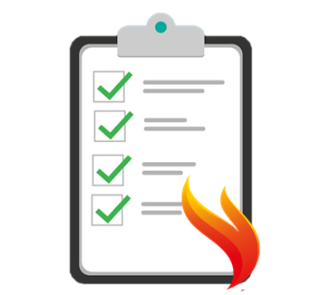 fire risk assessment icon